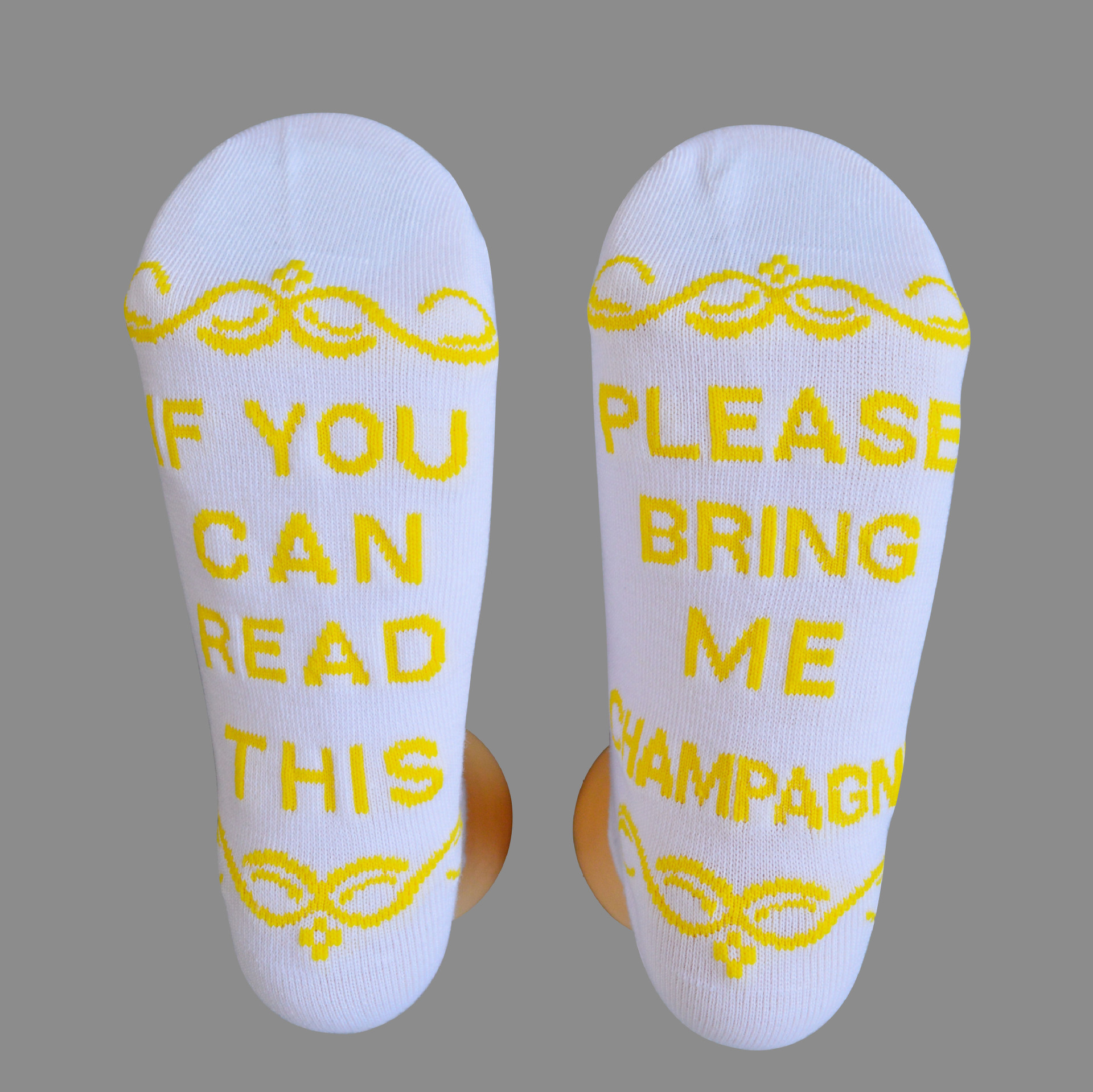 IF YOU CAN READ THIS Casual Jacquard Letter Socks AB Sock Mismatched Socks Novelty Socks